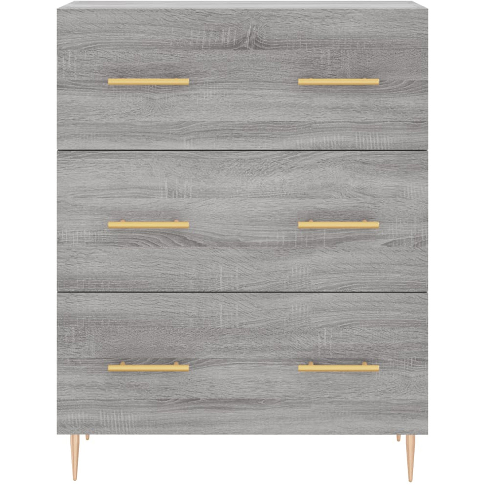 vidaXL 2 Door 3 Drawer Grey Sonoma Highboard Image 8