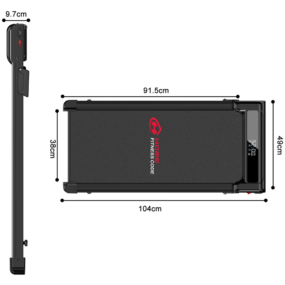 Rattrix Z3 Black Manual Incline Treadmill Image 8