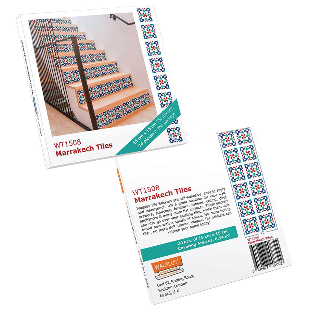 Walplus Marrakech Tile Sticker 24 Pack Image 4
