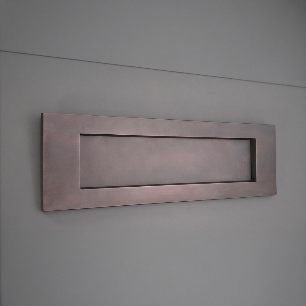 Spira Brass Victorian Aged Bronze Letter Plate 300mm Image 2