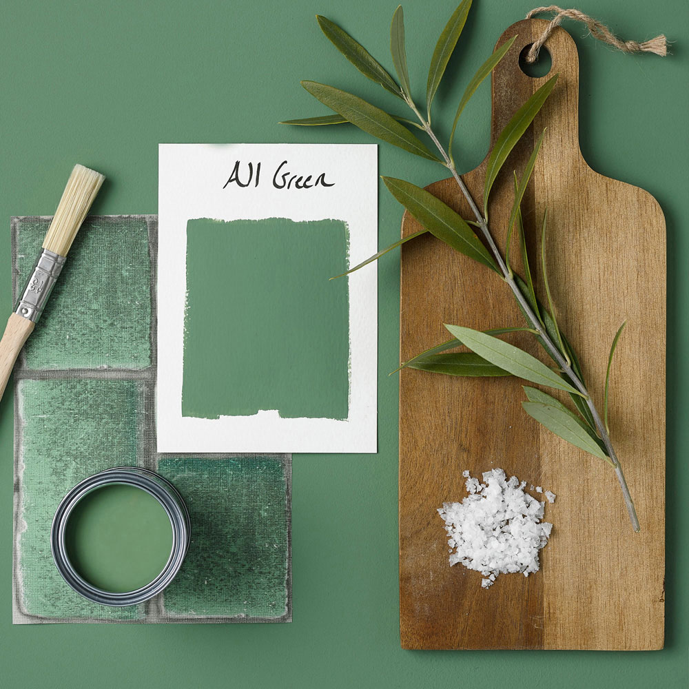 Rust-Oleum Kitchen Cupboard All Green Washable Matt Paint 750ml Image 4
