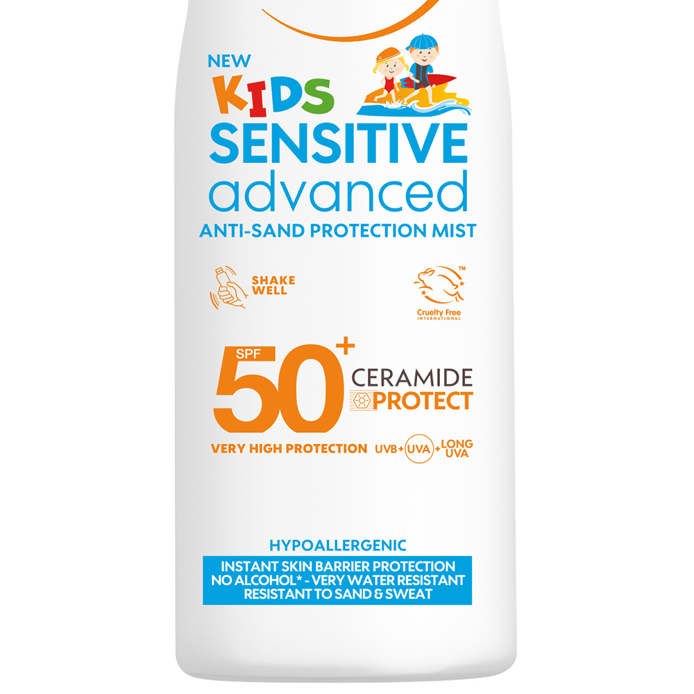 Garnier Ambre Solaire Kids Sensitive Advanced Anti-Sand Protection Mist SPF50+ 150ml Image 3