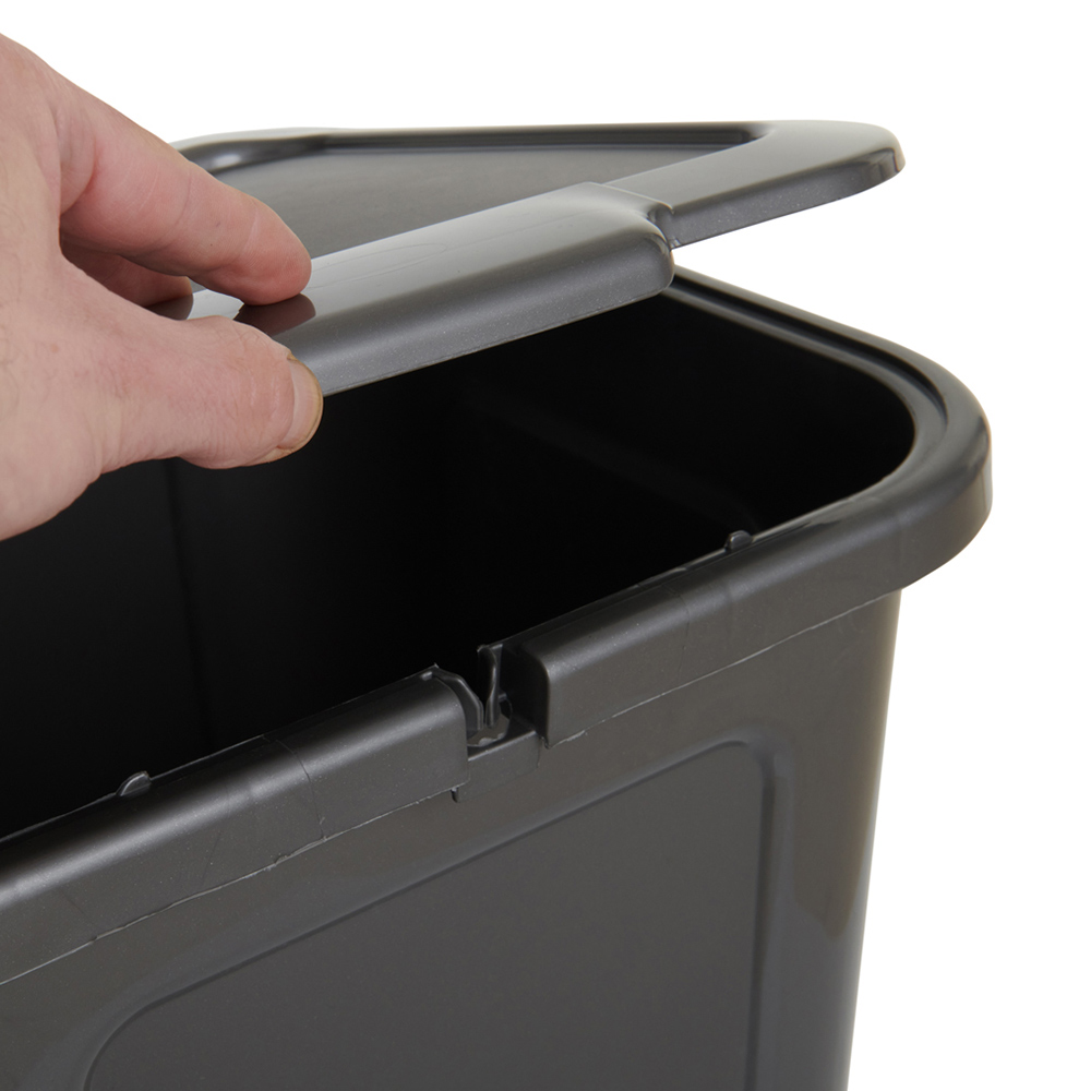 Wilko Grey 2 in 1 Recycling Bin 45L Wilko