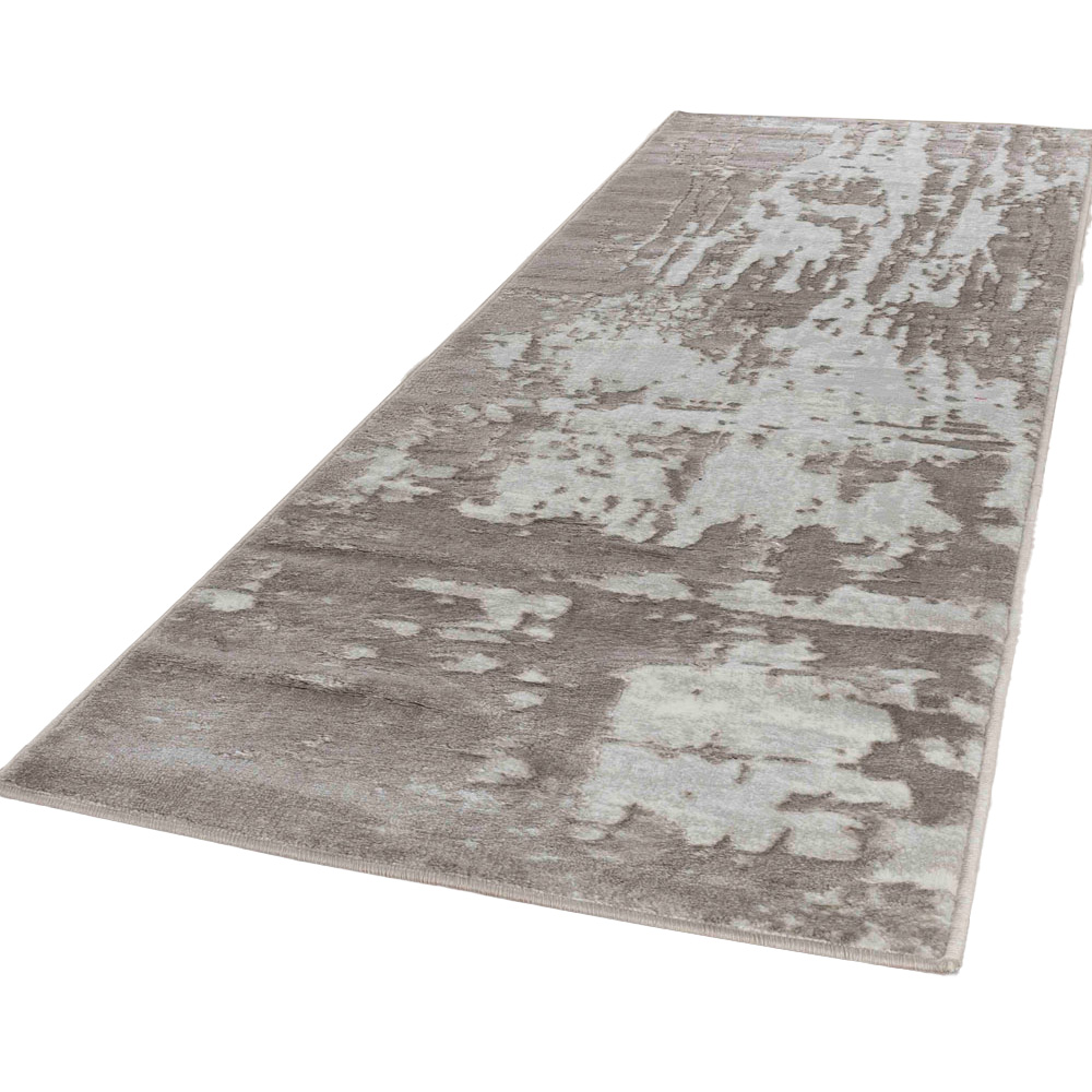 Desire Rugs Serenity Stone Abstract Abrasion Rug 60 x 220cm | Wilko
