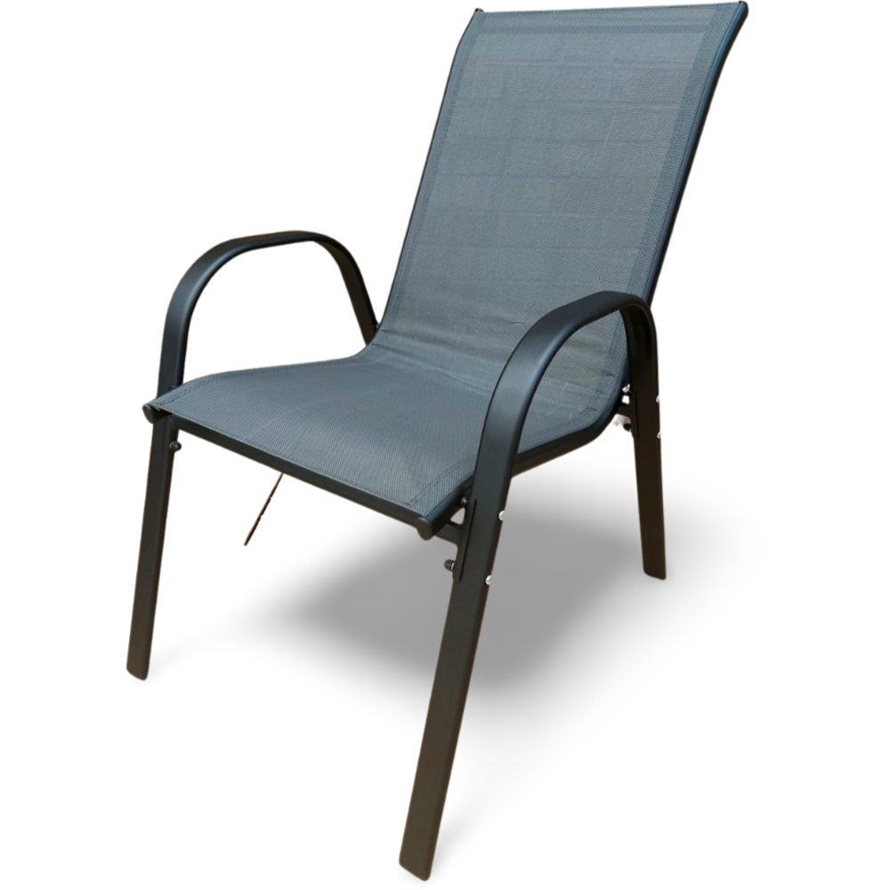 Outdoor Living Set of 6 Stacking Garden Dining Chair Image 3