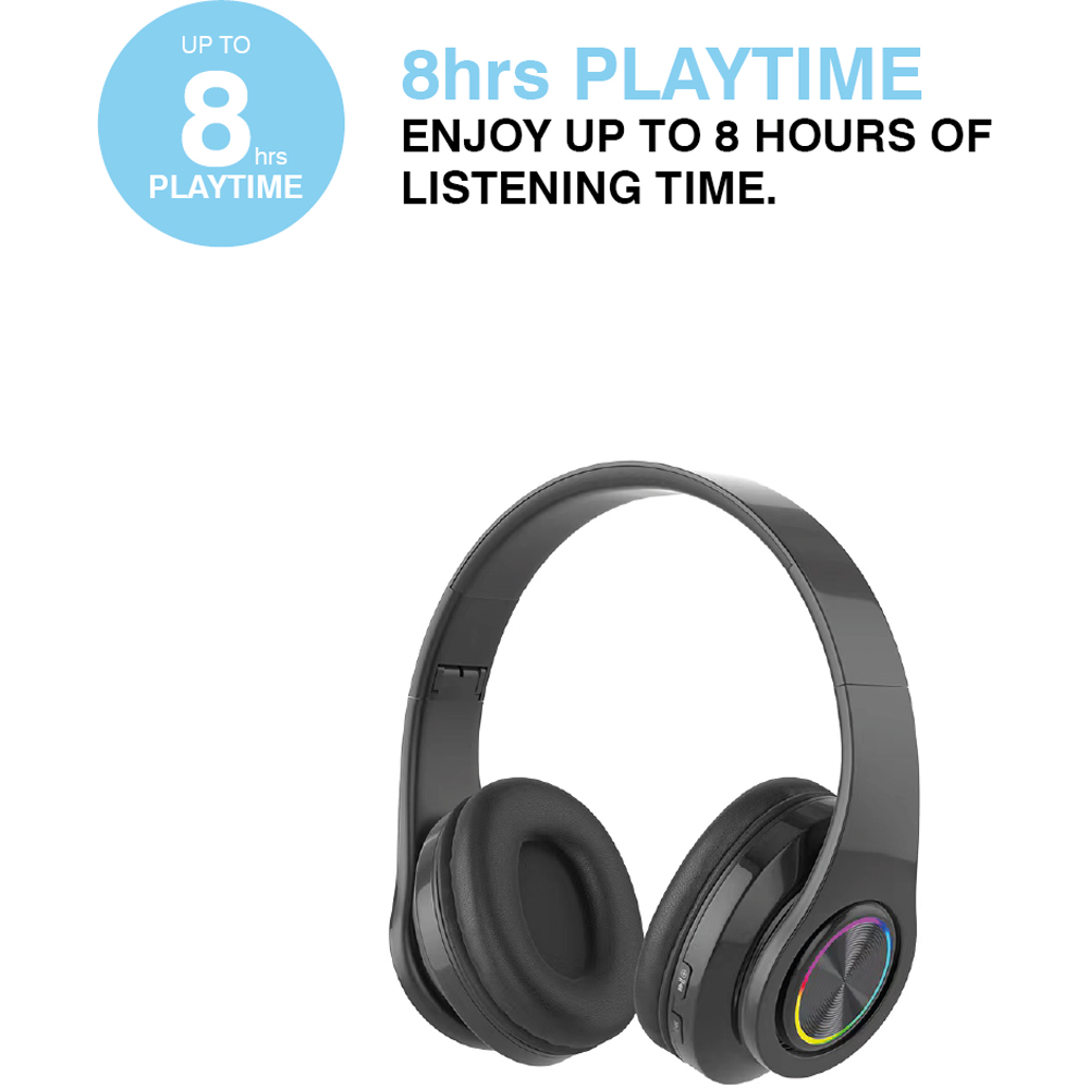 MiTEC MiSOUND Black Wireless Headphones Image 2