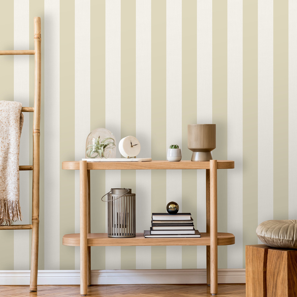 Fine Decor Juliette Stripe Natural Wallpaper Image 3