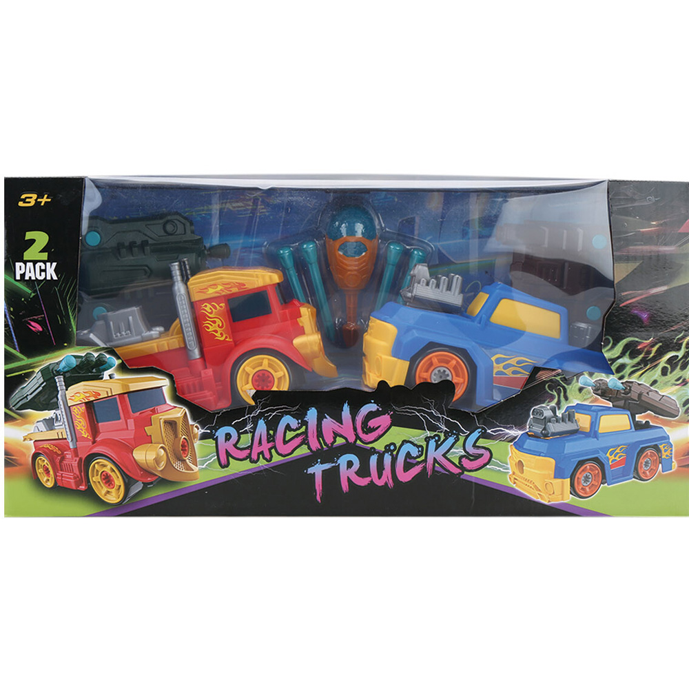 Modify Your Ride Racing Trucks - Red and Blue Image 1