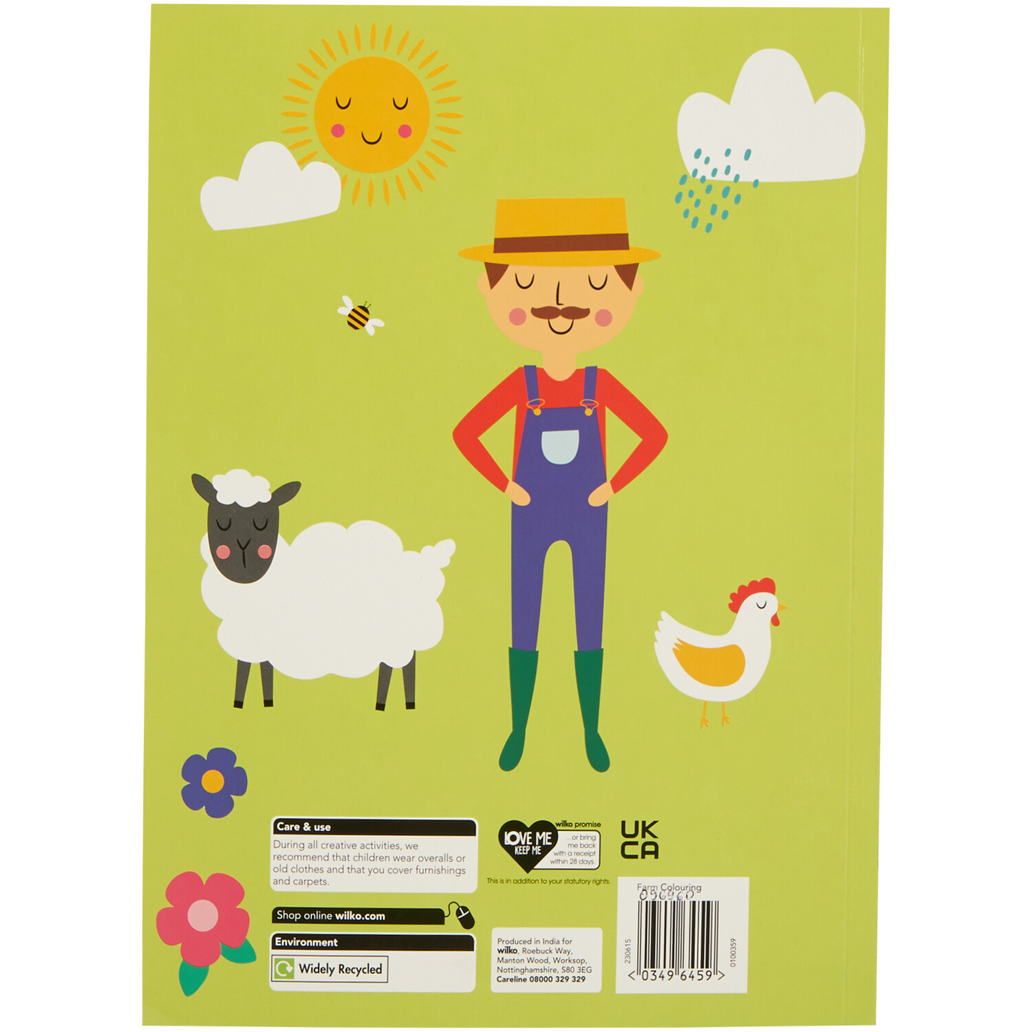 On the Farm Colouring Book Image 2