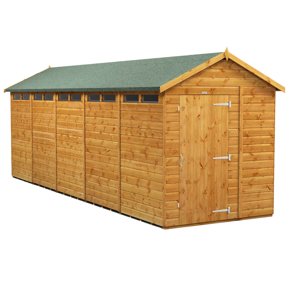 Power Sheds 20 x 6ft Apex Security Shed Image 1