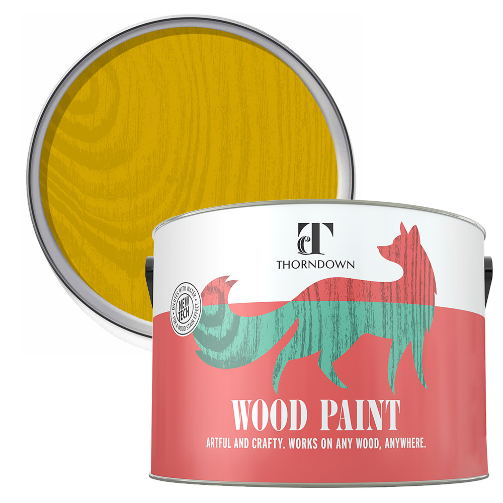 Thorndown Mudgley Mustard Satin Wood Paint 2.5L Image 1