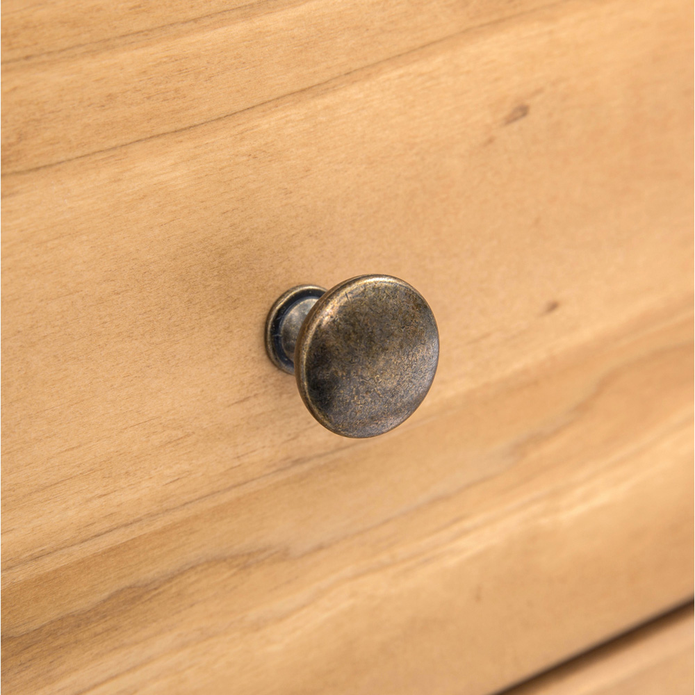 Cabinet Bits Lugo 4 Drawer Antique Wax Brass Knob Chest of Drawers Image 7