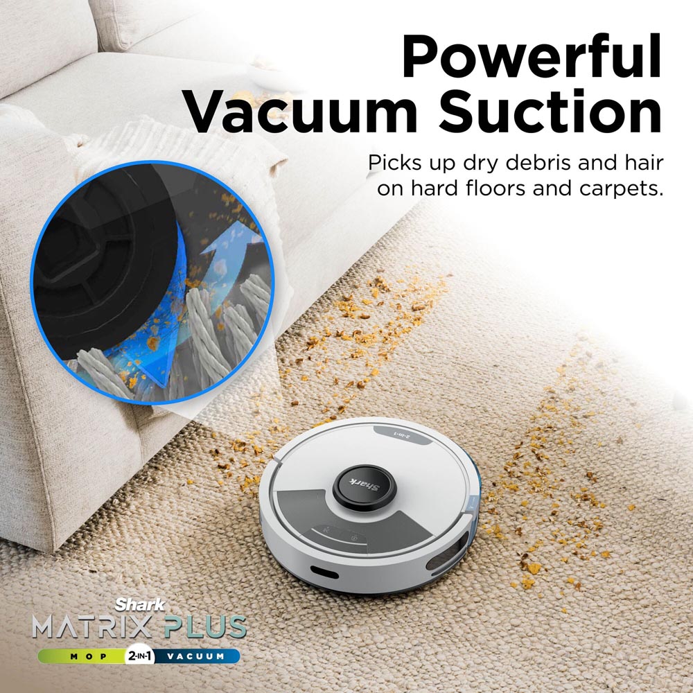 Shark Matrix Plus RV2620WDUKWH 2-in-1 Robot Vacuum Cleaner and Mop Image 6