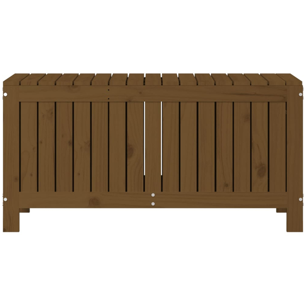 vidaXL 54 x 108 x 42.5cm Brown Pine Wood Garden Storage Box Image 5