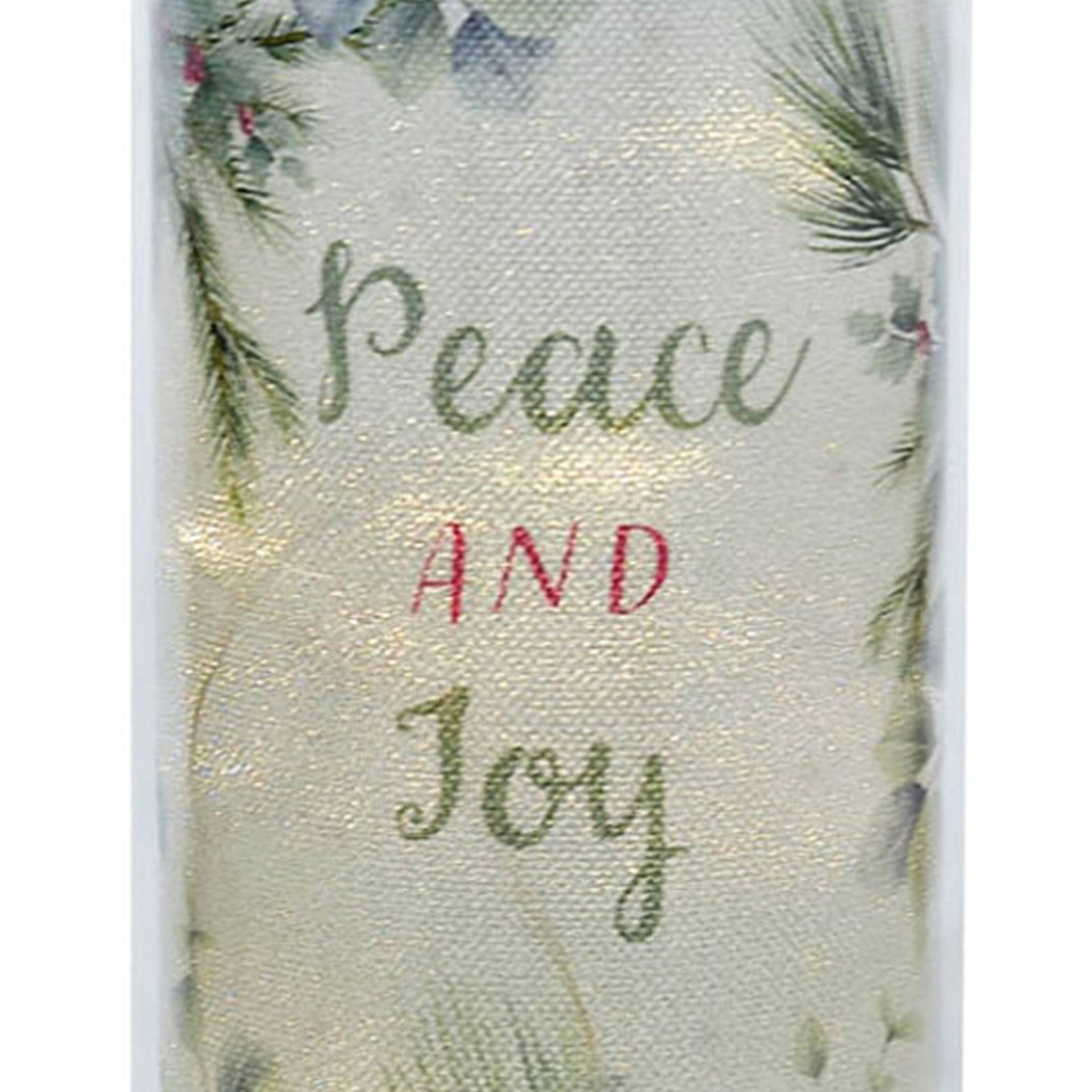 The Christmas Gift Co Silver Glass LED Tube Light Image 3