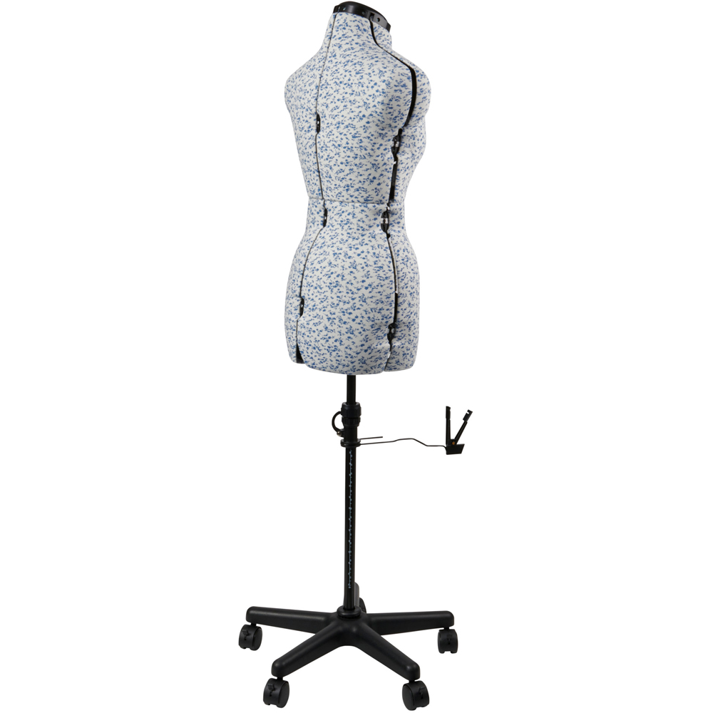 Sewing Online 5919A Ditsy Blue Adjustable 8-Part Dressmakers Dummy with Hem Marker Small Image 3