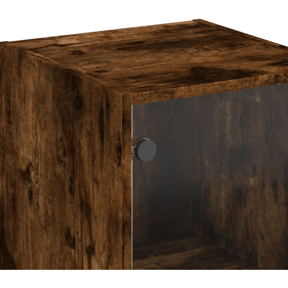 vidaXL 2 Door Smoked Oak Highboard Image 5