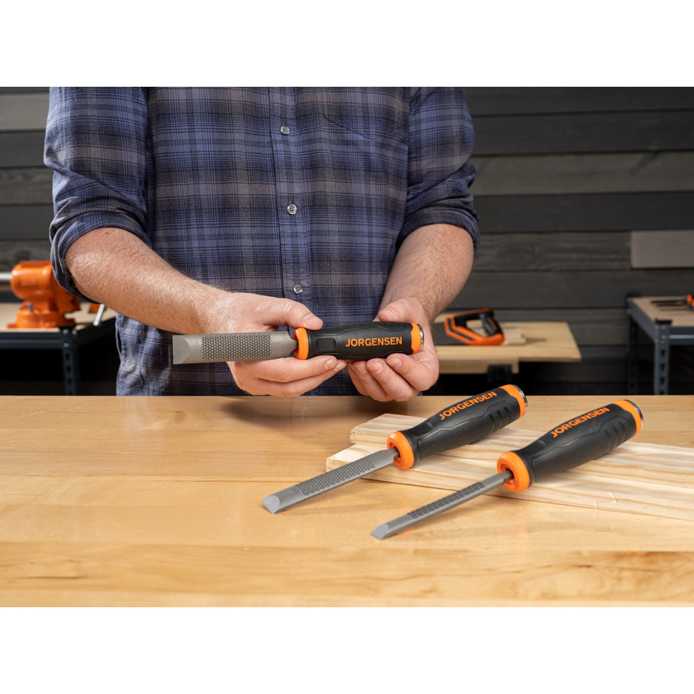 Pony Jorgensen 4 inch 3 Piece Coarse Rasp Chisel Set Image 9