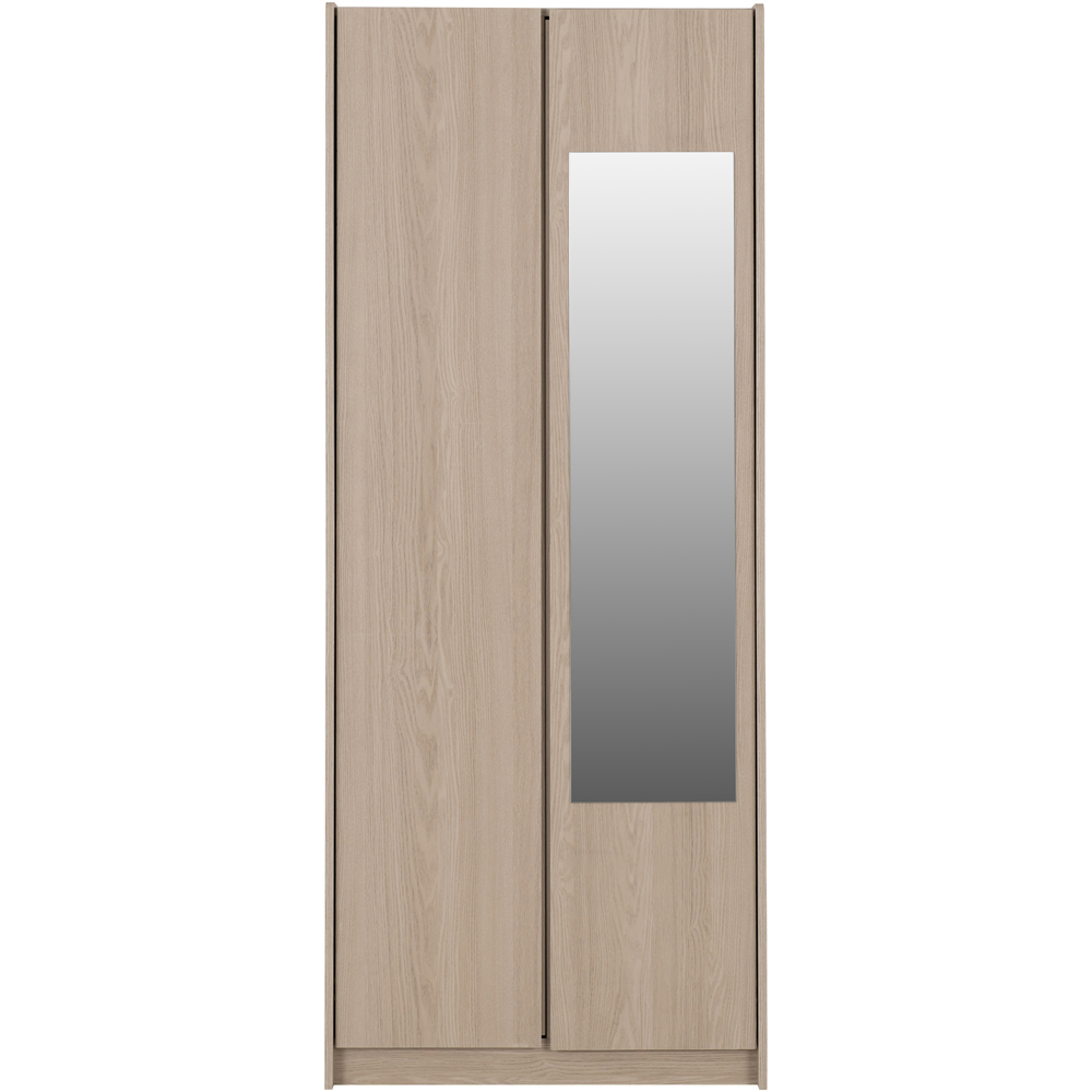 Seconique Paris 2 Door Smoked Ash Effect Mirror Wardrobe Image 3