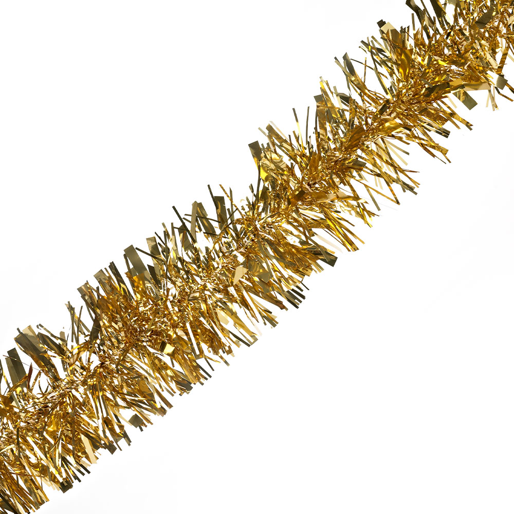 Wilko Gold Tinsel 2m Image 1