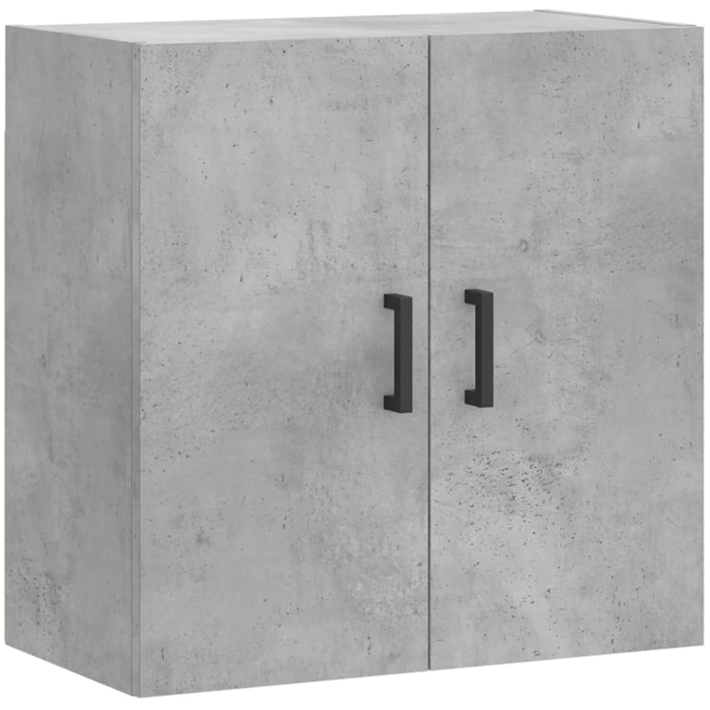 vidaXL 2 Door Concrete Grey Wall Cabinet Image 2