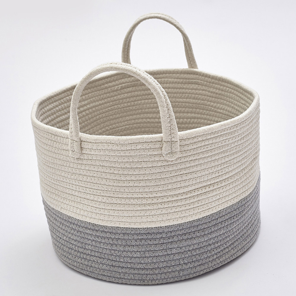 Living and Home Grey Laundry Basket 25cm Image 4