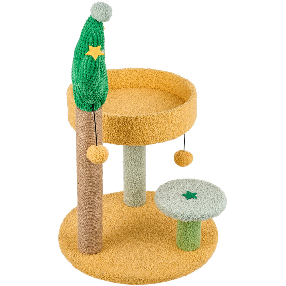 H&O Direct Cactus Cat Tree with Sisal Scratching Post Image 2