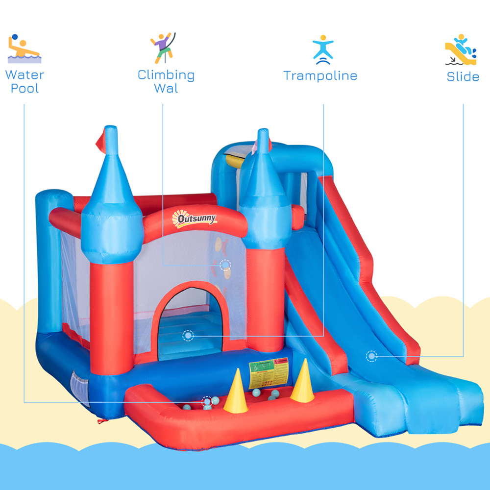 Outsunny 5-in-1 Bouncy Castle Image 4