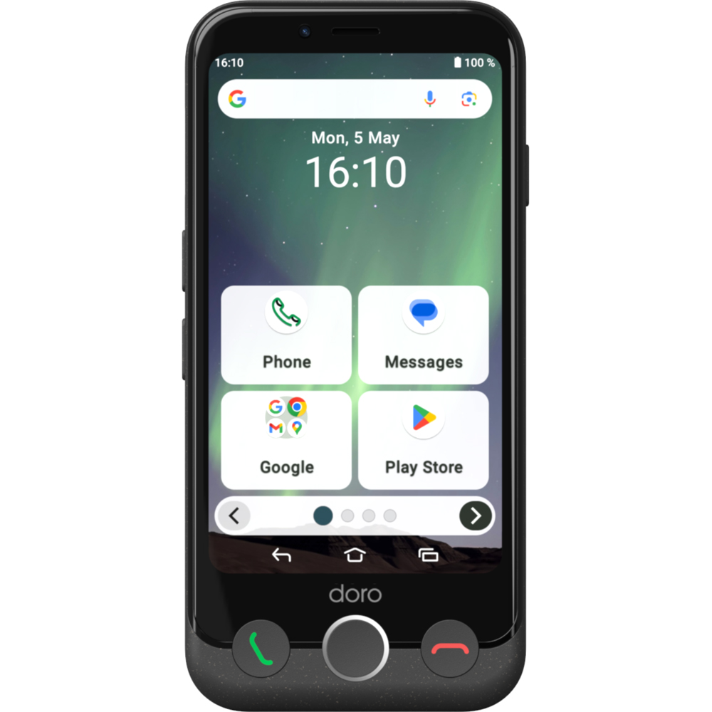 Doro Aurora A10 4.5 inch Android Smartphone Black Image 2