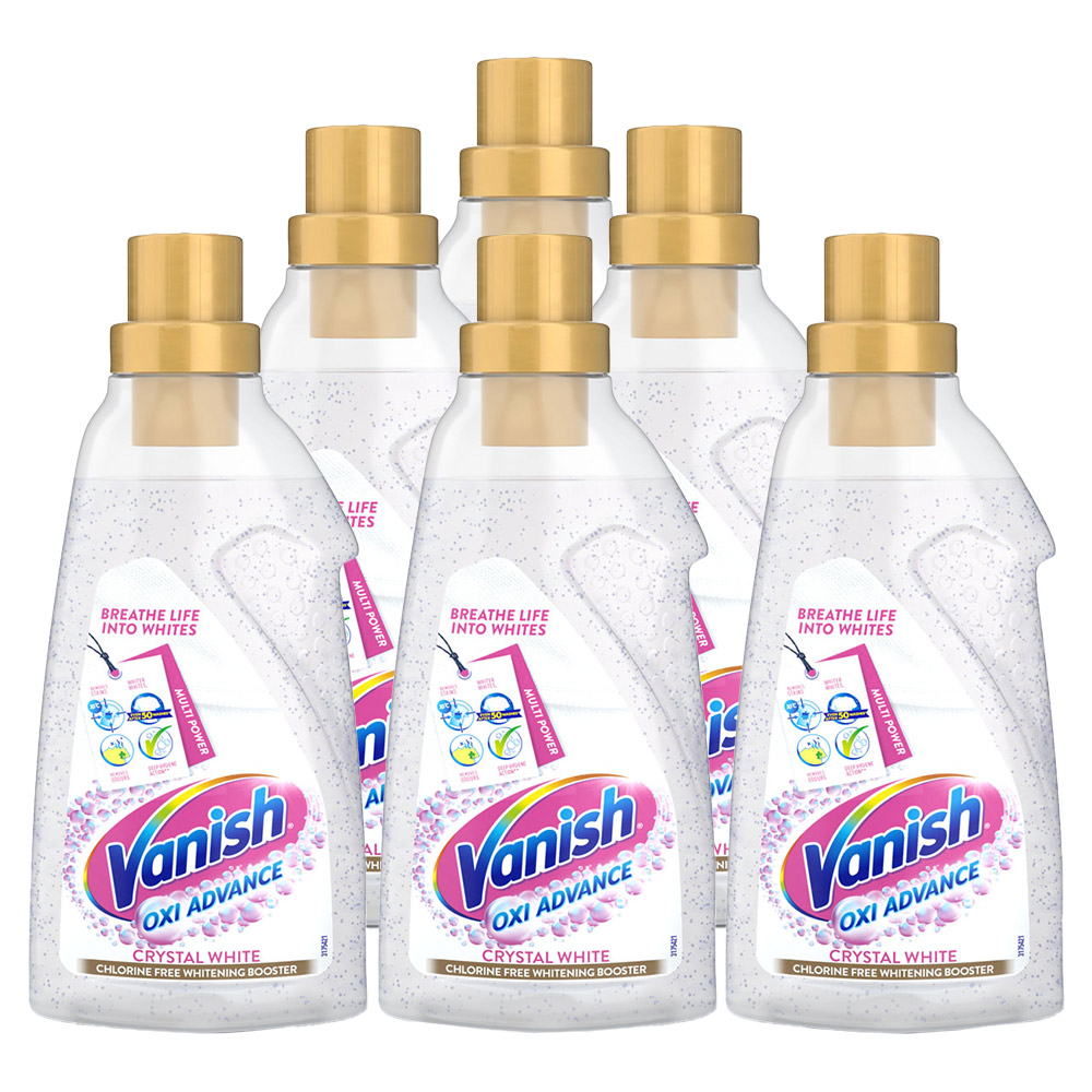 Vanish Oxi Action Crystal White Fabric Stain Remover Case of 6 x 750ml Image 1