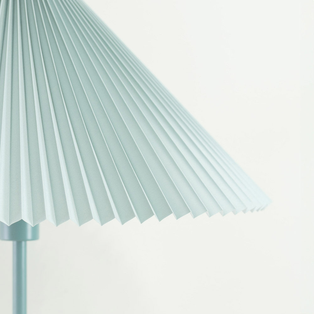 ValueLights Akira Blue Pleated Shade LED Floor Lamp Image 3