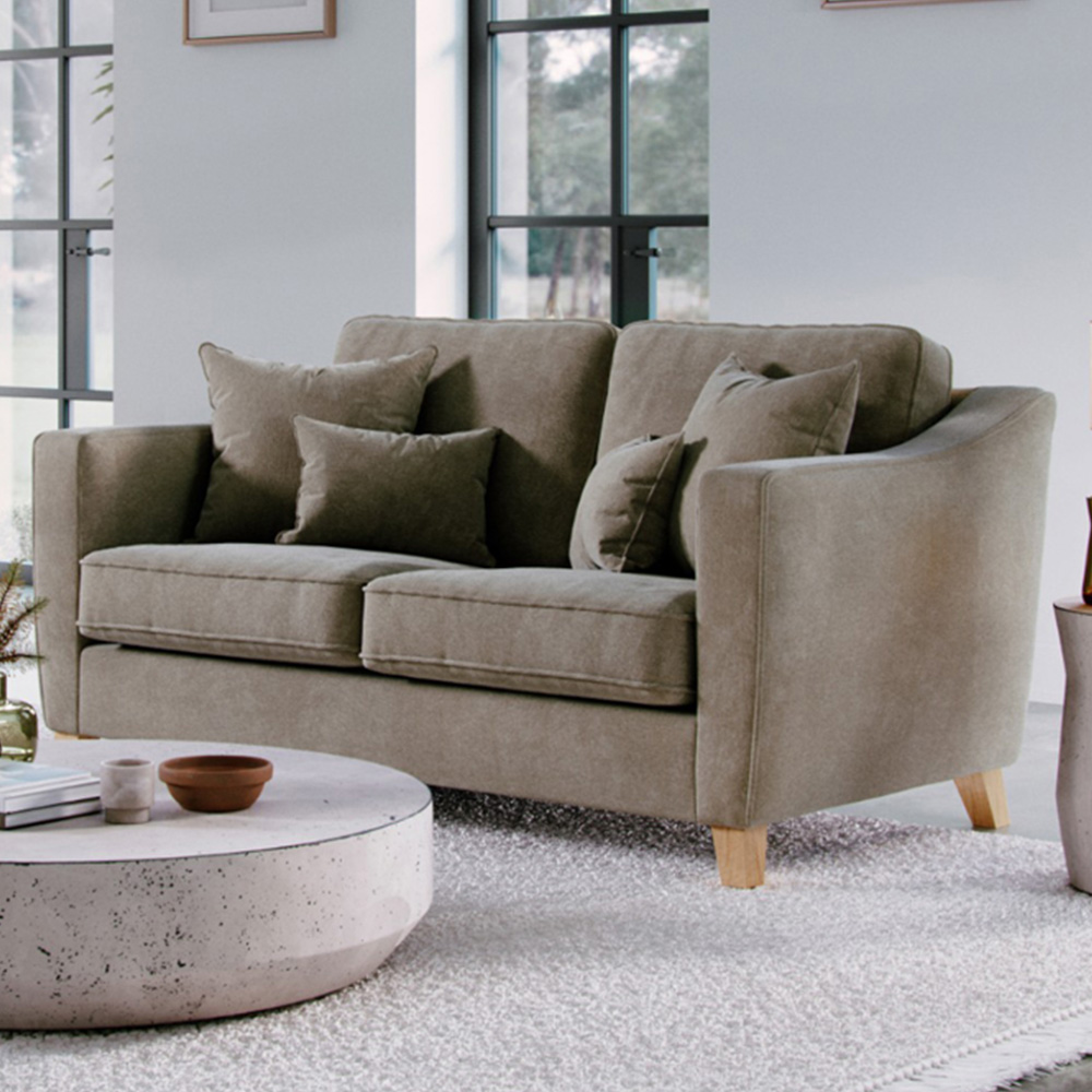 Marlon 2 Seater Small City Fossil Sofa Image 1