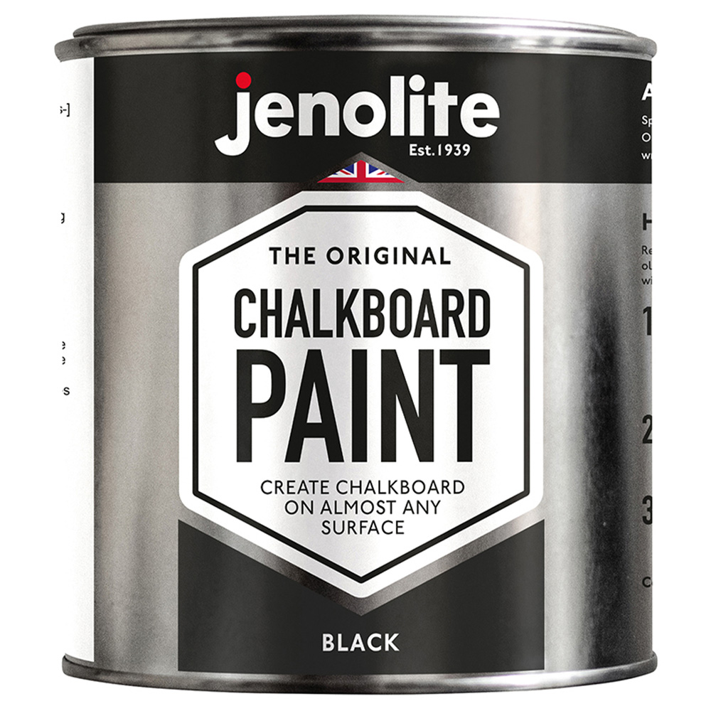 Jenolite Chalkboard Paint Black 500ml Image 2