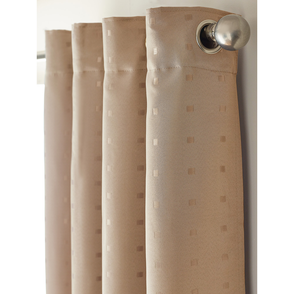 Alan Symonds Madison Latte Ring Top Curtain 229 x 183cm Image 5