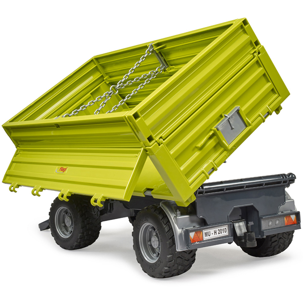 Bruder Kids Fliegl 3 Way Tipping Trailer with Removable Top Playset Model Image 9