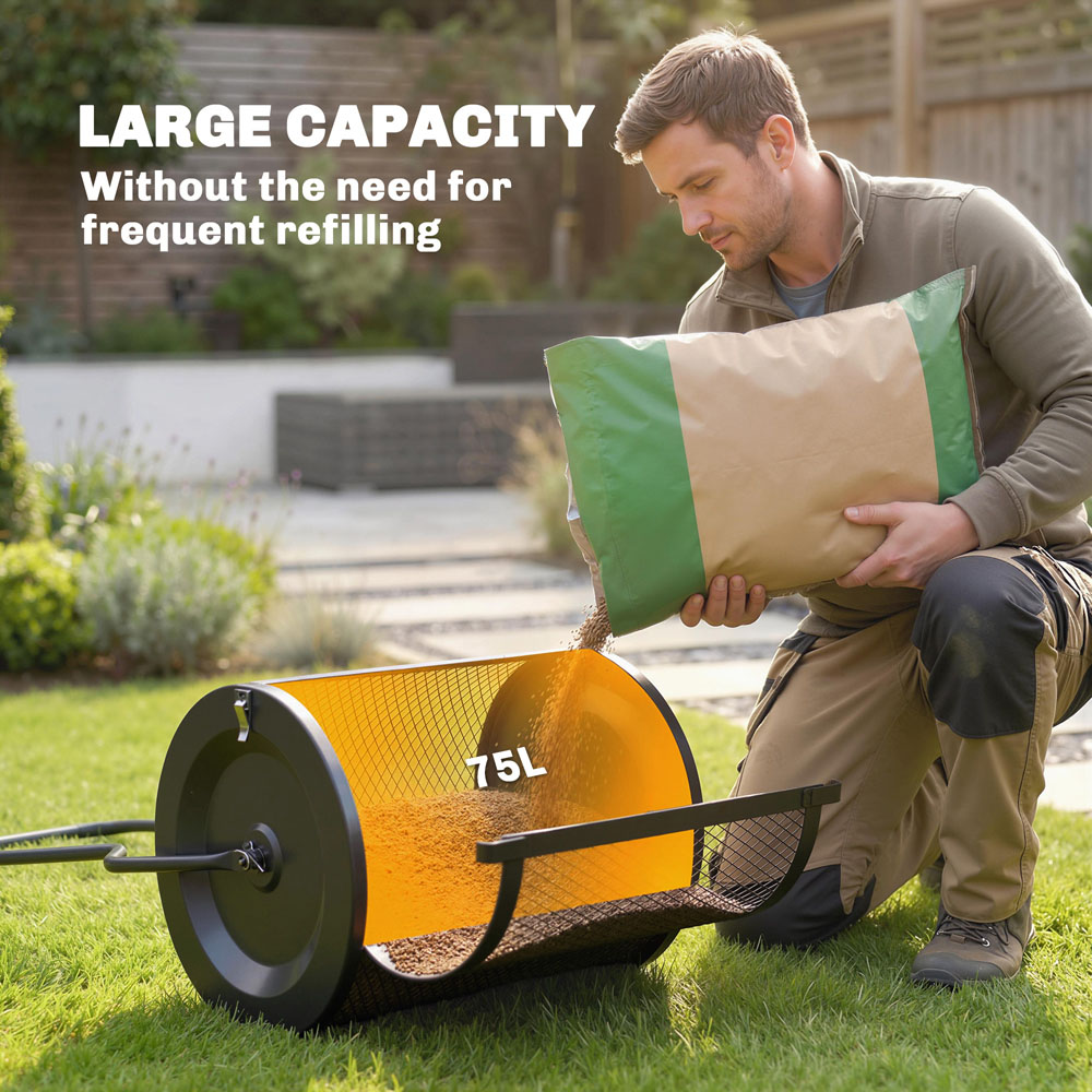 Outsunny Compost Spreader Peat Moss 20 inch Image 4