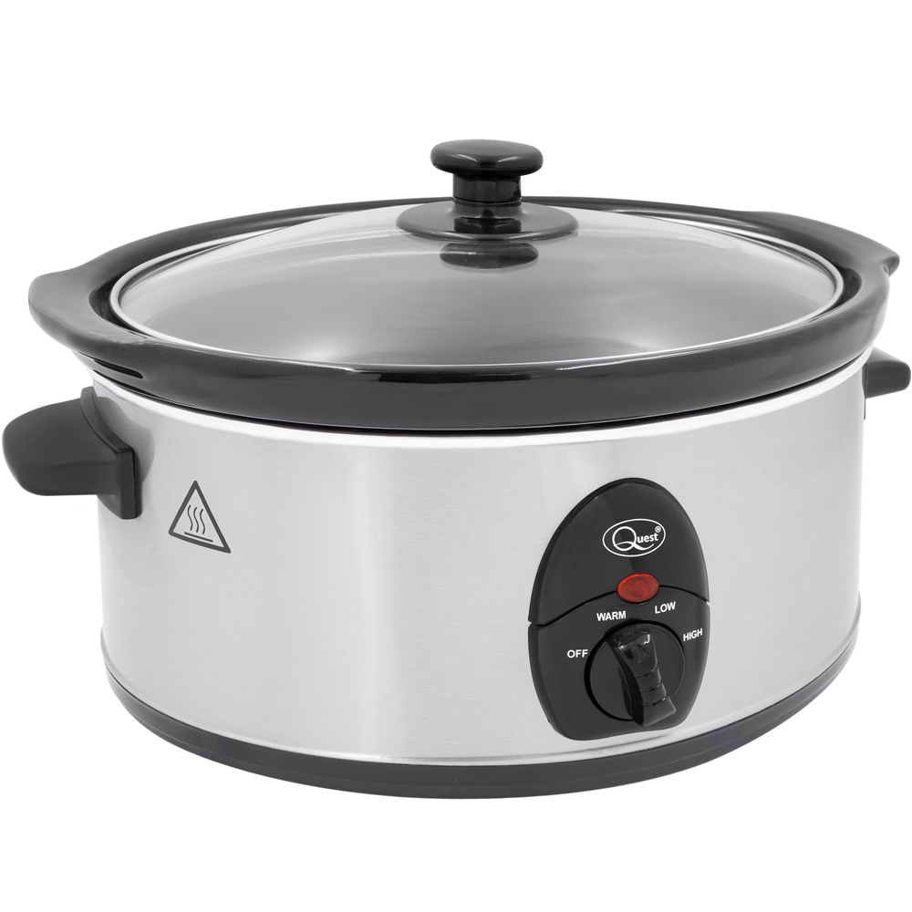 Quest Stainless Steel 3.5L Slow Cooker 200W Image 3