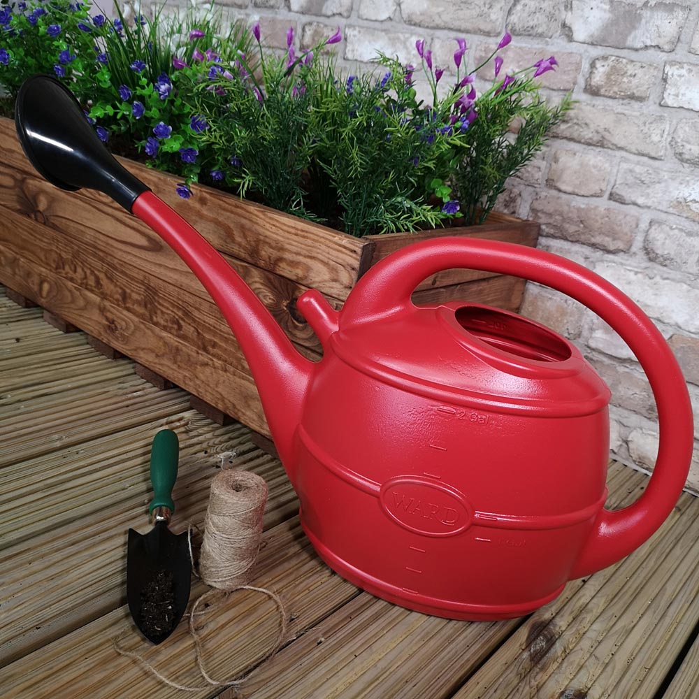 Samuel Alexander Red Watering Can with Rose 10L Image 2