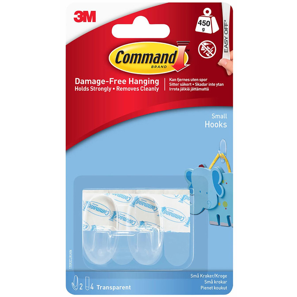Command Damage Free Small Oval Hook 2 Pack Image 1