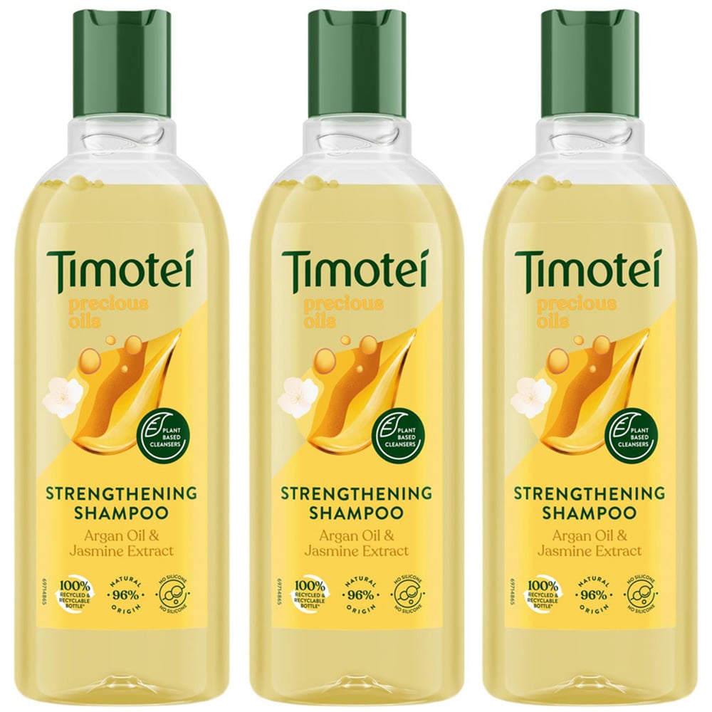 Timotei Precious Oils Strengthening Shampoo 300ml 3 Pack Image 1