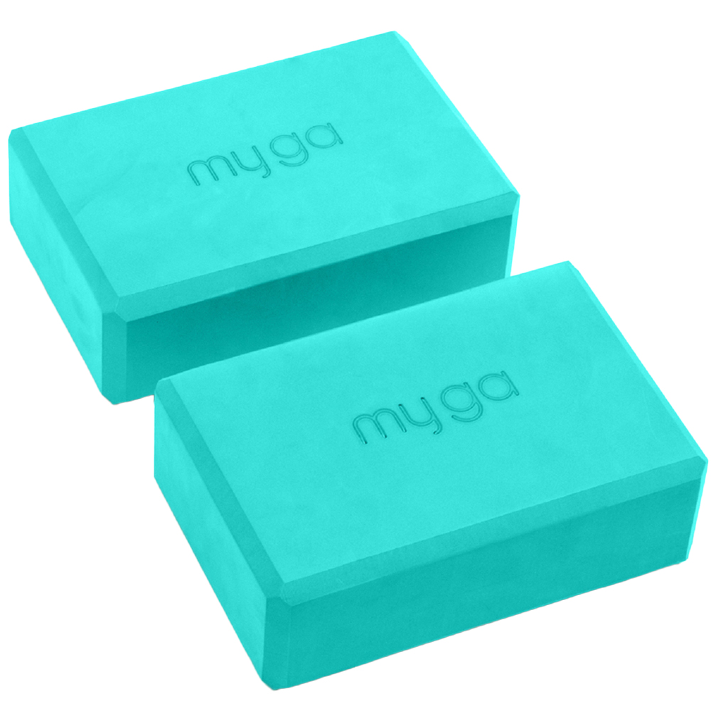 Myga Turquoise Yoga Block 2 Pack Image 1