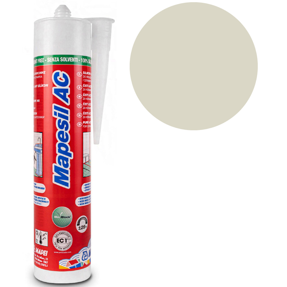 MAPEI Mapeisil AC 318 Oyster Silicone Sealant 310ml Image 2