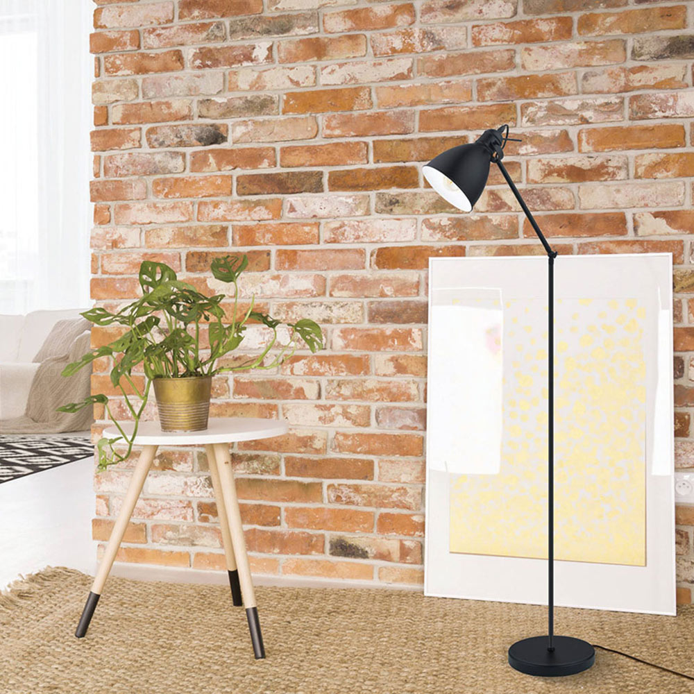 EGLO Priddy Black Adjustable Floor Lamp Image 4