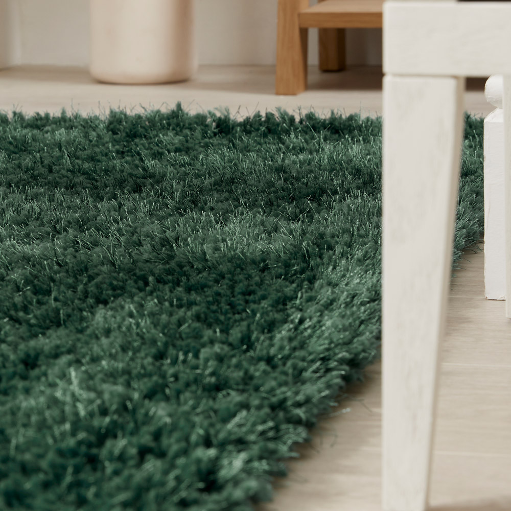 Origins Chicago Forest Green Shaggy Rug 160 x 230cm Image 6