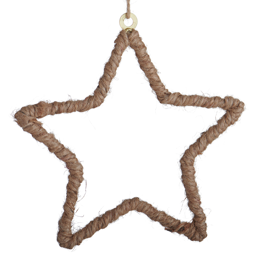 Wilko Nordic Twine Star Decoration Wilko