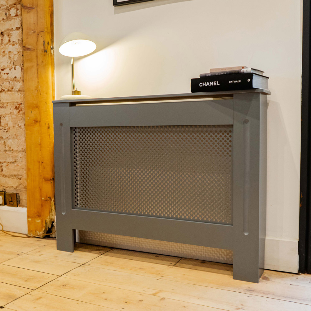 Jack Stonehouse Matt Grey Diamond Grill Radiator Cover Medium Image 2