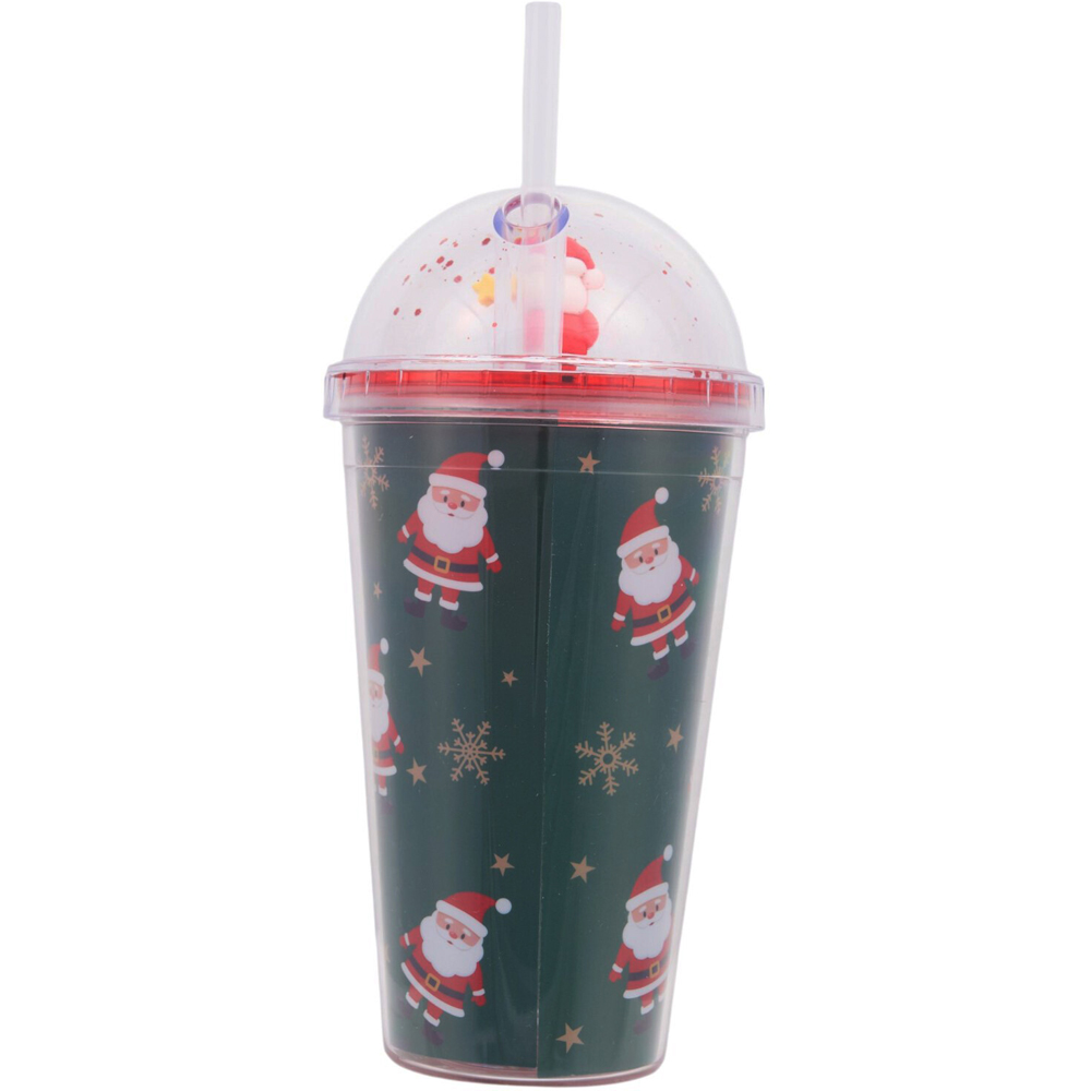 Christmas Figure Tumbler with Straw Image 4