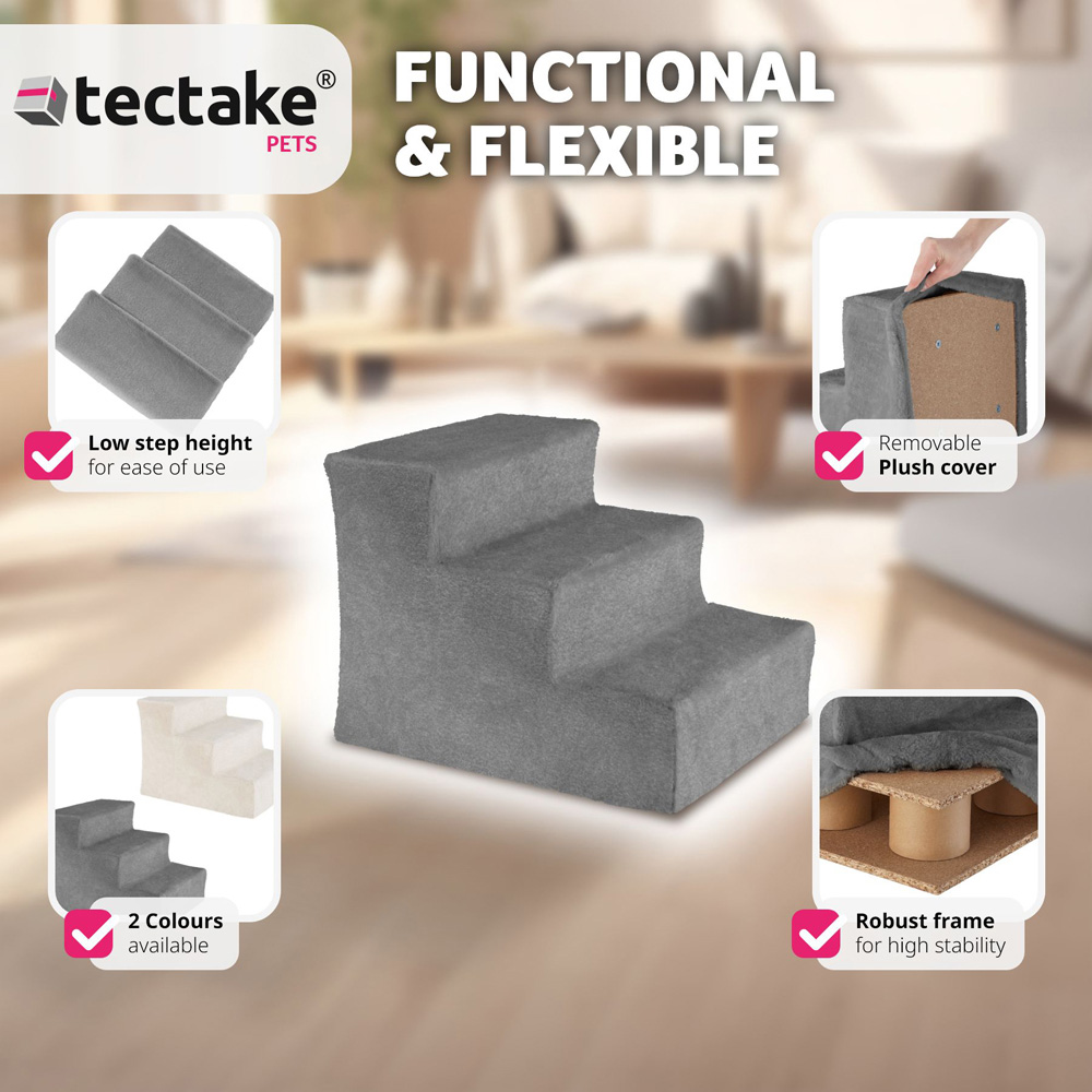 tectake Paw Path Grey Dog Staircase Image 4