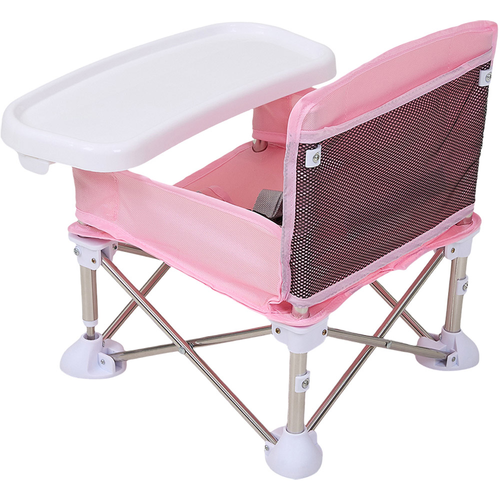 H&O Direct Pink Oxford Cloth Folding High Chair Image 3
