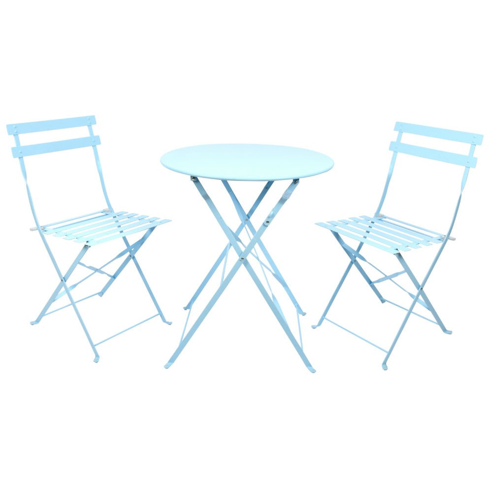 Fallen Fruits 3 Piece Blue Bistro Set Image 2